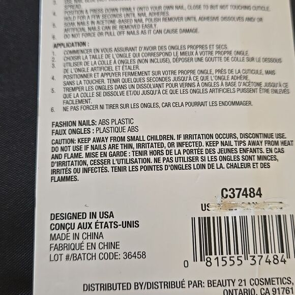 12pc Iridescent Glossy Press-on Nails New Mother Of Pearl Color Womens Ladies - Picture 8 of 12